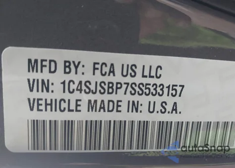 2025 Jeep Wagoneer L Series Ii Carbide 4X4 z USA, uszkodzony, nr VIN 1C4SJSBP7SS533157